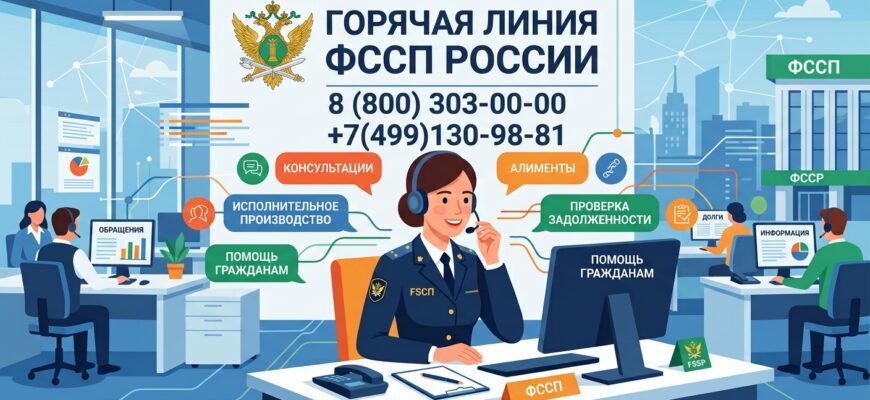 Горячая линия ФССП 84991309881